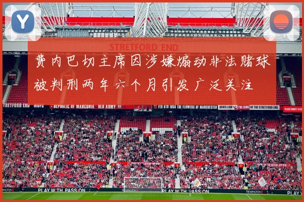 费内巴切主席因涉嫌煽动非法赌球被判刑两年六个月引发广泛关注